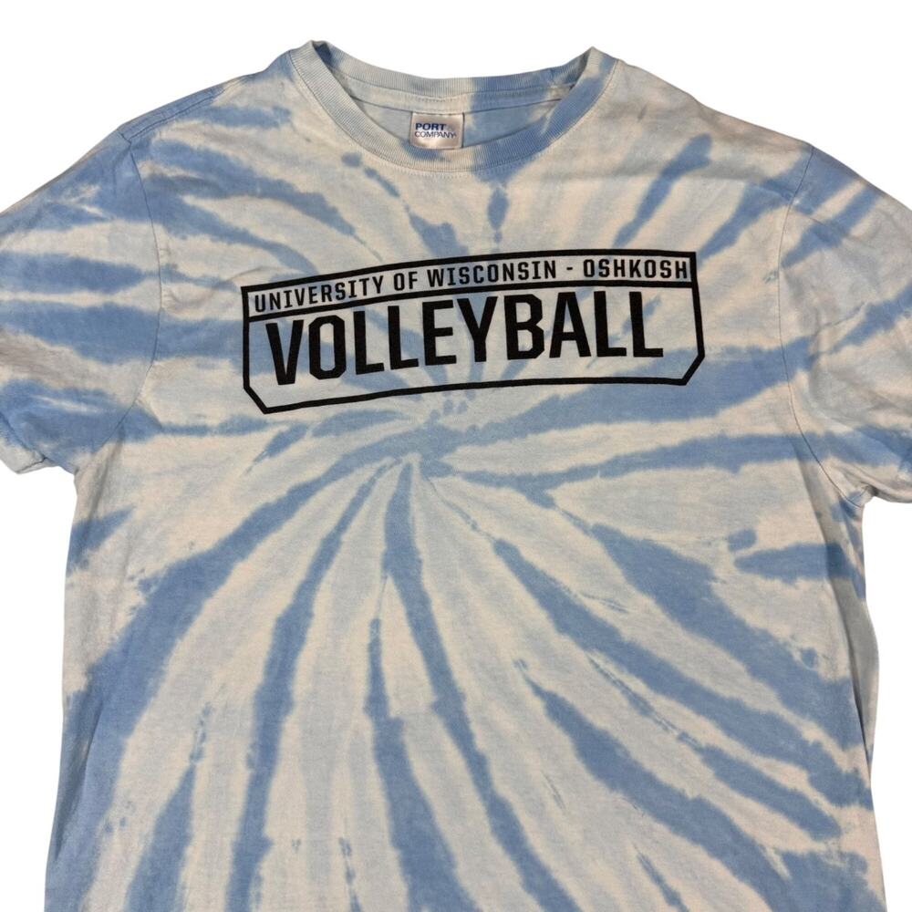 University of Wisconsin Oshkosh Volleyball Shirt M Tie Dye Short Sleeve